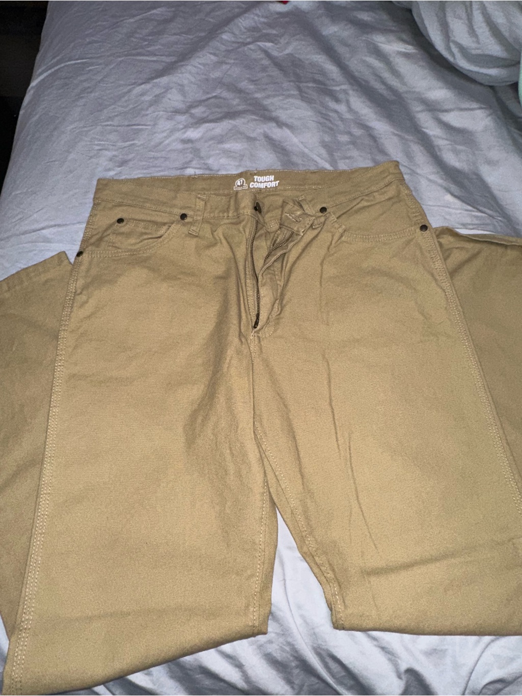 Wrangler Tough Comfort Khaki Work Chinos